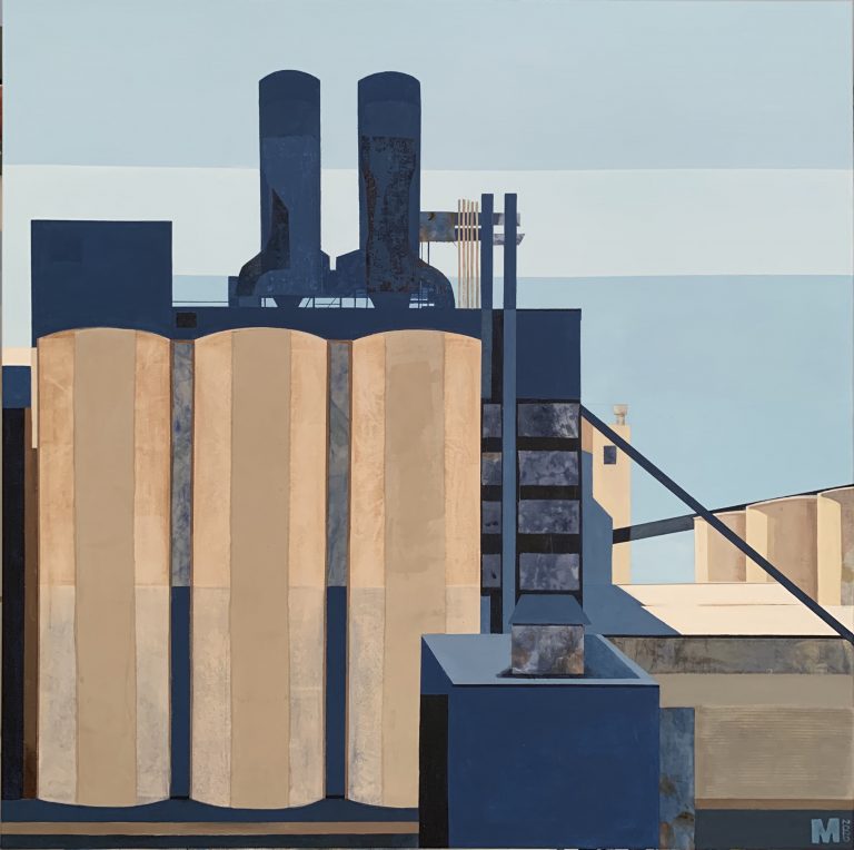 Woodland Silos 2 36"X36"