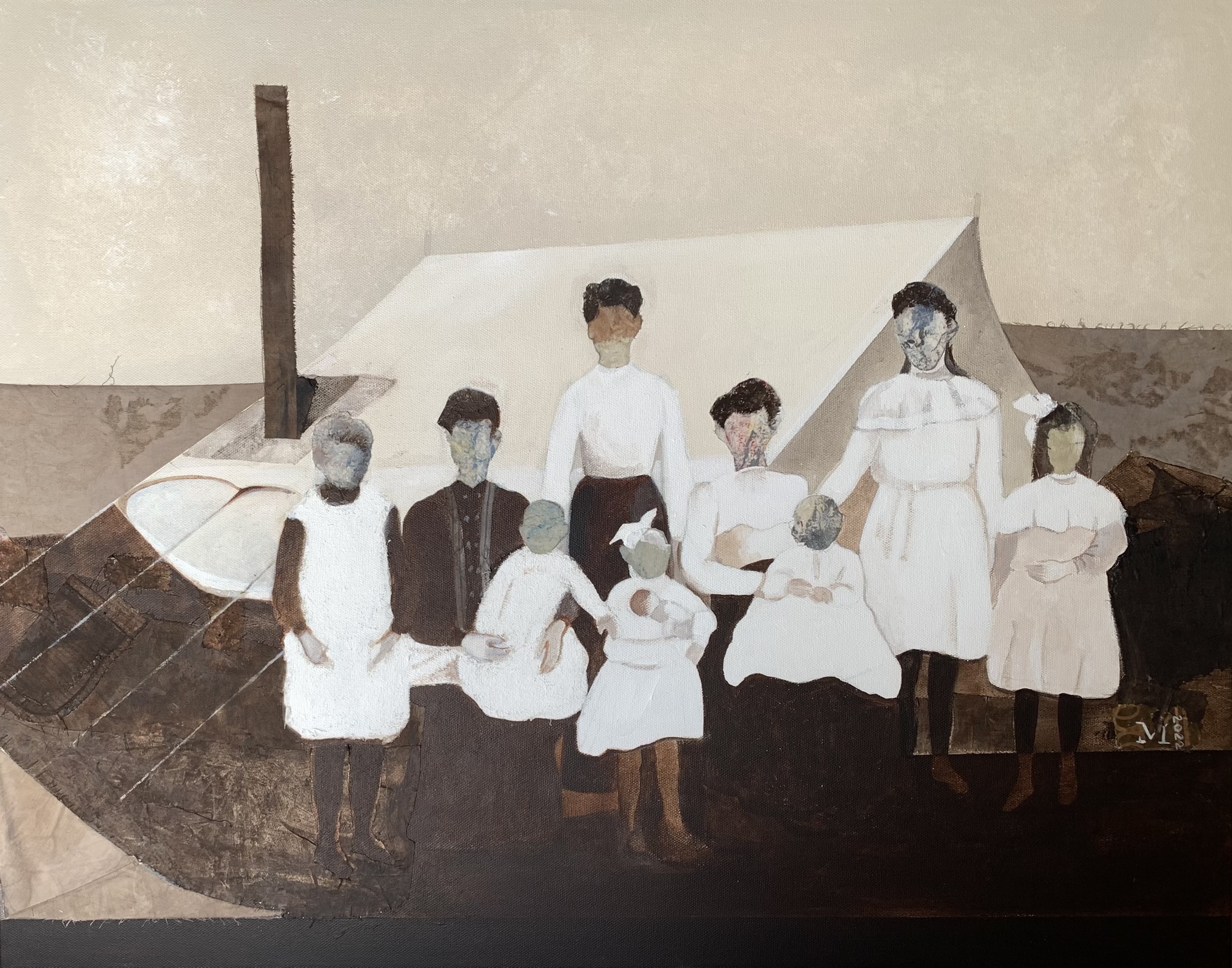 White Immigrants about 1900 22"X26"