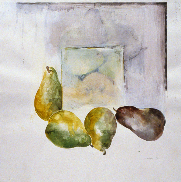Pears 22"X22" Donated to Yolo Arts