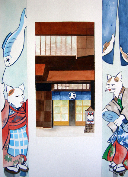 Japanese Cats 1 22"X30"